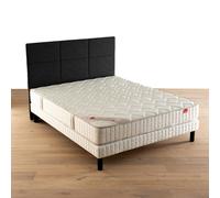 Epeda Conjunto de colchón de muelles l'Illustre + somier. Talla 80 x 190 cm. Color Beige