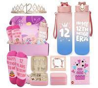Epessa Regalos para niñas de 12 años, juego de 6 piezas con vaso y tarjeta de grabación