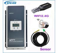 EPEVER 50A 60A 80A 100A 48V 24V 12V Controlador de cargador solar MPPT con WIFI2.4G Tracer10420AN Tracer6420AN Tracer5420AN 5415AN With WIFI2.4 Sensor