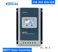 EPever MPPT 40A 30A 20A 10A Controlador de carga solar 12V 24V Regulador de panel solar automático Cargador de batería solar Tracer3210AN 4210AN