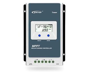 EPEVER MPPT Controlador de Carga Solar Trazador AN Serie 10A con 12V/24V DC Automatically Identifying System Voltage(10 A)