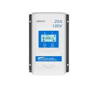 EPEVER MPPT Regulador de carga solar DuoRacer 10A, 20A, 30A; 12/24V trabajo automático, para 2 baterías, PV 60V-100V (DR2210N - 20A, 100V)