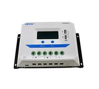 EPEVER PWM ViewStar VS-AU Series Regulador de carga solar Regulador de carga 10-60A, 12V/24/36/48VDC con pantalla LCD y 2 puertos USB, tierra positiva común