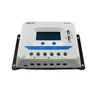 EPEVER PWM ViewStar VS-AU Series Regulador de carga solar Regulador de carga 45A, 12V/24VDC con pantalla LCD y 2 puertos USB, tierra positiva común