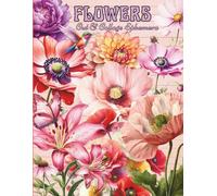 Ephemera Flowers & Roses Vintage Book Collage And Cut Pages For Art Journaling: 180 + Beautiful Flowers Of Images Collection To Cut Out, Decoupage , Card Making and other Paper Crafts