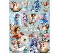 EPHEMERA SPRING FAIRIES & BUTTERFLY Collage Pages for Art Journaling: 280+ Vintage Tags & Elements | Fairy, Mixed Media, Card Making & Scrapbooking