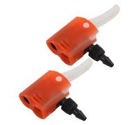 EpheyFIF 2 piezas de junta de repuesto para bicicleta, color rojo, para deportes al aire libre, juntas de plástico