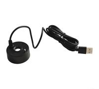 EpheyFIF 5V USB Mist Maker Fogger Fountain Fogger para pecera, acuario, paisajismo, interior y exterior, características de agua, humidificador (negro)