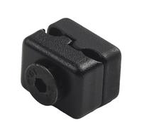 EpheyFIF Abrazadera de soporte de flechas con clip para cables, 1 unidad, 20 x 20 x 20 mm, 50 g, hebilla negra y roja, arco compuesto de metal