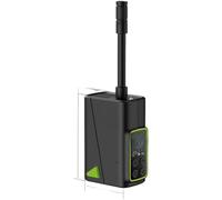 EpheyFIF Bomba eléctrica de aire ultraligera de 150 PSI, inflador de neumáticos portátil de bolsillo para bicicleta, motocicleta, inflador de neumáticos de doble pantalla