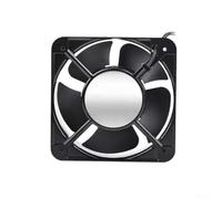 EpheyFIF FP-108EX S1-S - Ventilador de flujo axial industrial de CA para chasis de gabinete, circulador de aire de alta velocidad de aleación de aluminio de 150 mm, bajo ruido, 2500 RPM (220 V)