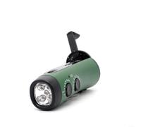 EpheyFIF Hand Crank Radio, With Flashlight, Mobile Phone Charger, Light For Outdoor Adventures And Emergencies Solar Powered Survival Kit 16 * 5.5 * 5.5CM(green)