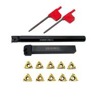 EpheyFIF Herramienta de roscado para torno de aleación de acero SER 1010H11 + SNR 0010K11 con juego de llaves de inserción 11ER AG60