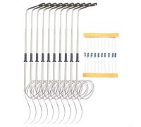 EpheyFIF Lámpara blanca cálida modelo ferroviario, 10 piezas de lámparas de escala HO 1:76, luz de calle de una sola cabeza, luz de calle modelo de una sola cabeza (20 piezas)