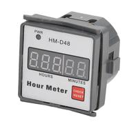EpheyFIF Medidor de horas con pantalla digital 0-999.99 h, temporizador de 220 V, 50 Hz, HM-D48