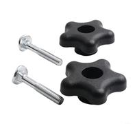 EpheyFIF Paquete de 2 pomos de mango y perno de tornillo compatibles con, apto para piezas de cortacésped TORO 106-4161, 92-2260 sustituye a 112-8876 17-9421 para modelos 38581 38582