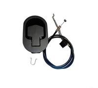 EpheyFIF Tirador de liberación reclinable con cable, hebilla de interruptor negro de aleación de aluminio para sofá, silla, sofá, pieza de repuesto de fácil montaje, 1106838 mm