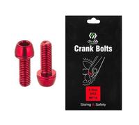 EpheyFIF Tornillos de manivela de bicicleta M6 x 18 mm con junta, pernos de fijación para brazo, tornillos de manivela de bicicleta de carretera, tornillos de acero ultraligeros