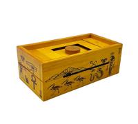 EPHIIONIY Caja de Rompecabezas de la Tumba de Faraón de True Genius, Caja de Regalo de Madera Maciza para Rompecabezas Que Revela una cámara Oculta