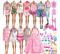 EPHIIONIY ZTWEDEN Ropa de muñeca y Accesorios para muñecas Ken y Barbie, Set C, Colorido