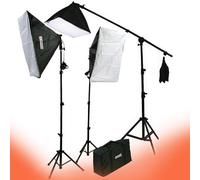 ePhoto Video Studio Portrait 3 Punto Pelo luz 2000 W Photo Kit con Funda vl9004sb