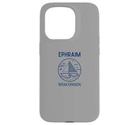 Ephraim Wisconsin Cool Sailboat Carcasa para iPhone 15 Pro