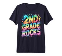Epic 2ND Grade Rocks Last Day Tiny Humans Teacher Sign My Camiseta Premium