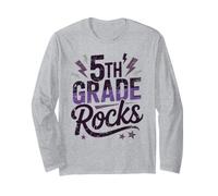 Epic 5TH Grade Rocks First Day Music Teacher Squad DIY Lote Manga Larga