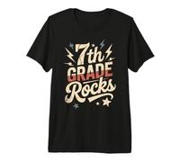 Epic 7TH Grade Rocks Primer día Música Profesor Futuros Héroes Camiseta Premium