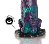 EPIC Basilisk Dildo Doble Placer Grande - Diseño Escamoso Para Experiencia Única De Placer