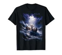 Epic Bible Story Christian Graphic - Jesus Calming The Storm Camiseta