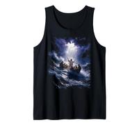Epic Bible Story Christian Graphic - Jesus Calming The Storm Camiseta sin Mangas