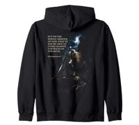 Epic Bible Verse Christian Graphic - Put on The Armor of God Sudadera con Capucha