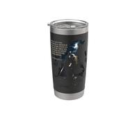 Epic Bible Verse Christian Graphic - Put on The Armor of GOD Vaso térmico de acero inoxidable de doble pared