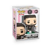 Epic Collectibles Pop Soccer - Figura de vinilo de Lionel Messi Inter-Miami con protector de caja compatible con Funko