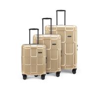 Epic Crate Reflex EVO 4 ruedas Juego de maletas 3 piezas dorado