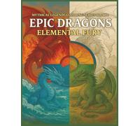 Epic Dragons: Elemental Fury: 50 Elemental Beasts of Fire, Water, Earth, and Air to Ignite Your Imagination!: 3 (Mythical Legends Coloring Series)