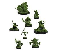 Steamforged - Juego Epic Encounters: Village of the Goblin Chief - 20 figuras, libro de aventuras