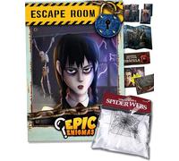 EPIC ENIGMAS Escape Room de Misterio - 1 a 25 Jugadores - 5 a 12 años - Juego Familiar - Ideal Fiestas en casa o Parque - Decoración Fiestas de Misterio