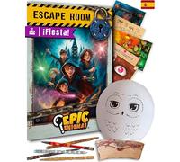 EPIC ENIGMAS | Escape Room para Fiestas | 5 a 12 años | 6-25 Jugadores | Juego Cumpleaños Comunión Infantil | Regalo Original Niños | + Decoracion Cumpleaños Harry mágico