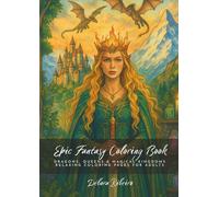Epic Fantasy Coloring Book: Dragons, Queens & Magical Kingdoms - Relaxing Coloring Pages for Adults