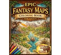 Epic Fantasy Maps Coloring Book for Adults: 110+ Beautifully Detailed Maps of Magical Kingdoms, Enchanted Lands, Forgotten Realms & Adventure Worlds | ... for Adults Designed for Comfort and Joy)