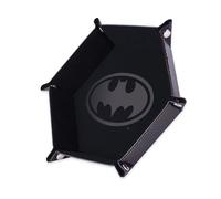 Epic Forge -Bandeja para Dados - Batman - Negra - 19 x 19 cm - Cuero y Terciopelo