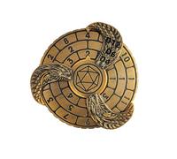 Epic Forge Dados Metal Spinner- Oro con Caja de Metal