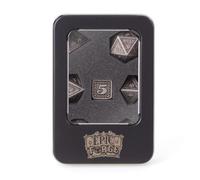 Epic Forge Dragon Scale Silver - Lote de 7 Dados de Metal (16 mm, diseño de dragón