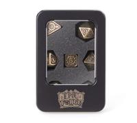 Epic Forge Gear Gold - Lote de 7 Dados de Metal, 14 mm