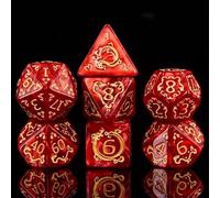 Epic Forge-Juego de 7 Dados con Caja - Auspicious Clouds - Rojo