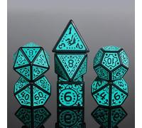 Epic Forge-Juego de 7 Dados con Caja - Magic Flame Teal