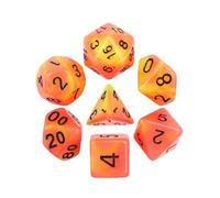 Epic Forge-Juego de 7 Dados en Caja - Fuego Fosforescente