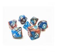 Epic Forge-Juego de 7 Dados en Caja - Fusión Azul y Dorado